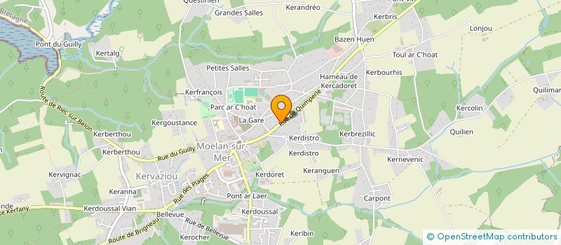 localisation de l'entreprise MADAME ROZENN BELLEC à MOELAN-SUR-MER