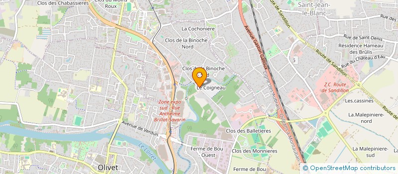 localisation de l'entreprise MADAME ROZENN BOLEIS  ORLEANS