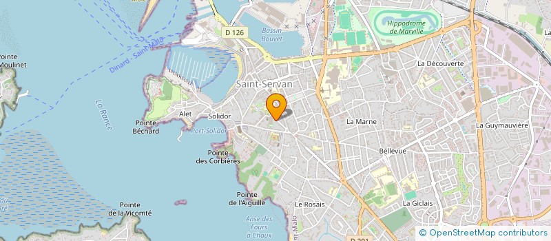 localisation de l'entreprise MADAME ROZENN CHAPRON  SAINT-MALO