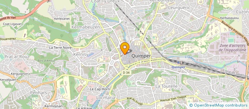 localisation de l'entreprise MADAME ROZENN FAILLER  QUIMPER