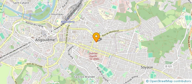 localisation de l'entreprise MADAME ROZENN GROSSET à ANGOULEME