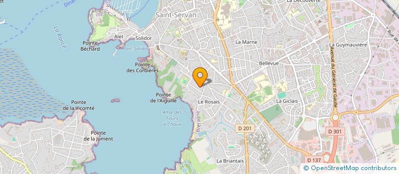 localisation de l'entreprise MADAME ROZENN GUINARD  SAINT-MALO