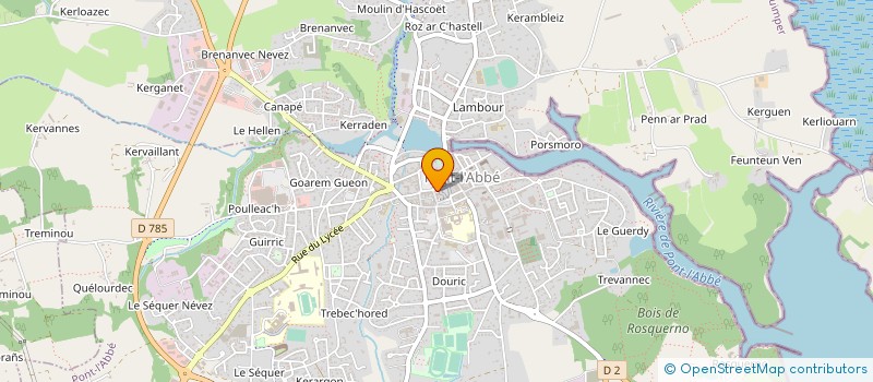 localisation de l'entreprise MADAME ROZENN GUYADER à PONT-L'ABBE