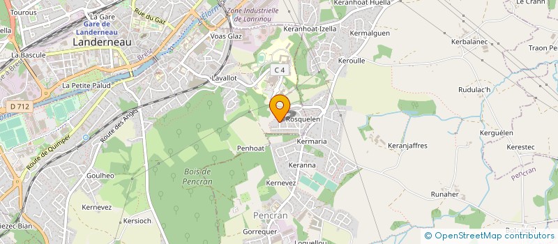 localisation de l'entreprise MADAME ROZENN JAOUEN  LANDERNEAU