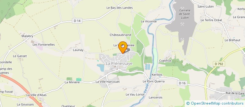 localisation de l'entreprise MADAME ROZENN LANDREAU  LA PRENESSAYE