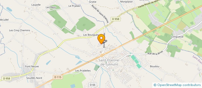 localisation de l'entreprise MADAME ROZENN LE HYARIC  SAINT-ETIENNE-DE-TULMONT