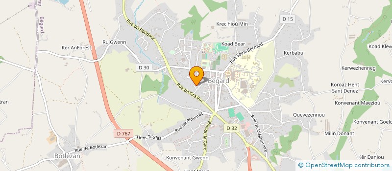 localisation de l'entreprise MADAME ROZENN LE LUYER  BEGARD