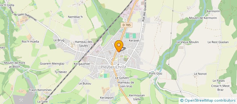 localisation de l'entreprise MADAME ROZENN LE MOUROUX  PLEYBER-CHRIST