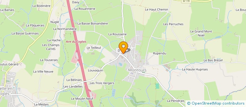 localisation de l'entreprise MADAME ROZENN LETENDRE  LES PORTES DU COGLAIS