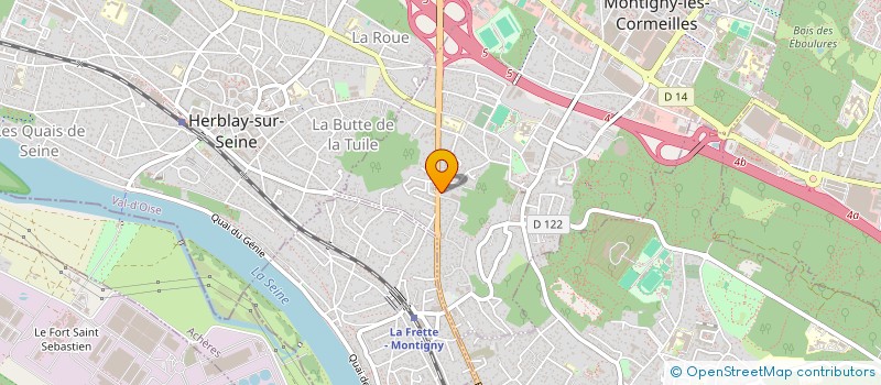 localisation de l'entreprise MADAME ROZENN MARQUIS  MONTIGNY-LES-CORMEILLES