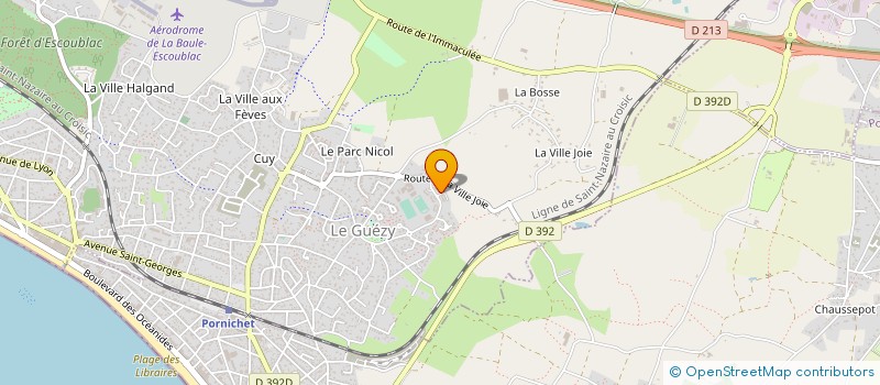 localisation de l'entreprise MADAME ROZENN MAS  LA BAULE-ESCOUBLAC