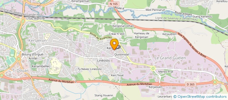 localisation de l'entreprise MADAME ROZENN PARIS à QUIMPER