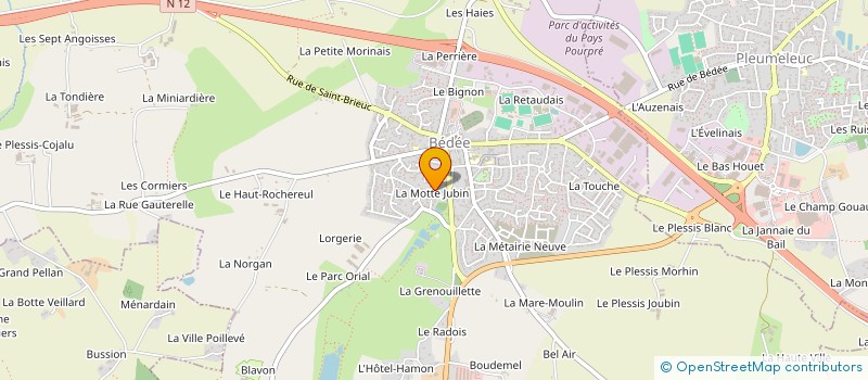 localisation de l'entreprise MADAME ROZENN PINAULT  BEDEE