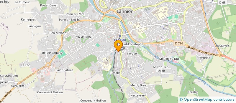 localisation de l'entreprise MADAME ROZENN THOS  PLOUBEZRE