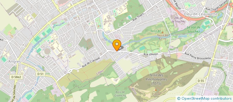 localisation de l'entreprise MADAME RQUIA EL ALAOUI  LIEVIN