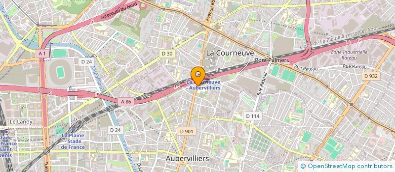 localisation de l'entreprise MADAME RUBINA BEGUM à LA COURNEUVE