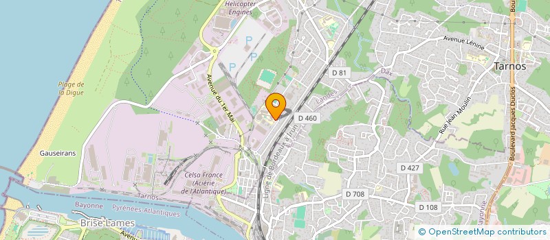 localisation de l'entreprise MADAME RUBINE BARBRAUD  TARNOS