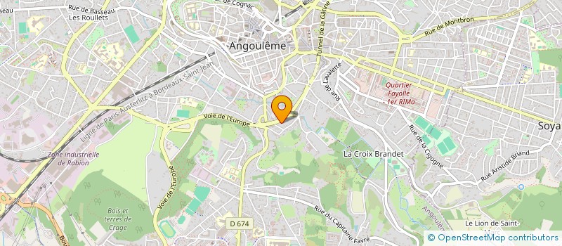 localisation de l'entreprise MADAME RUBY LAGRENEE à ANGOULEME