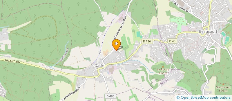 localisation de l'entreprise MADAME RUBY PERRIN  MONTBELIARD