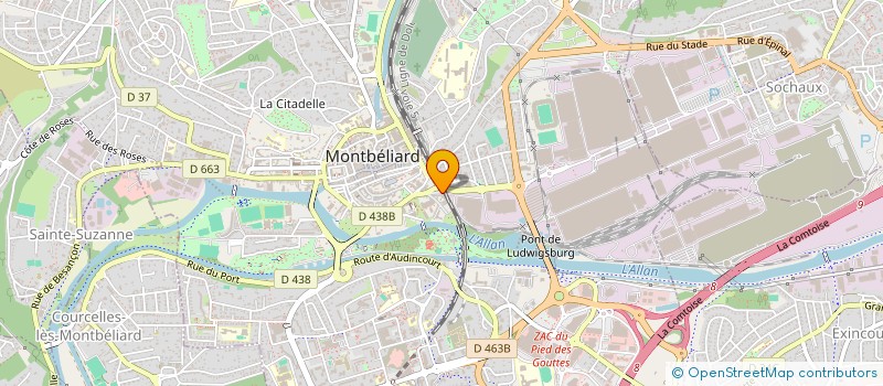 localisation de l'entreprise MADAME RUCHA AKOUALA à MONTBELIARD