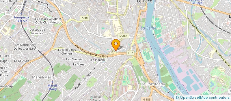 localisation de l'entreprise MADAME RUDY MADIE ENVULI à LE PECQ