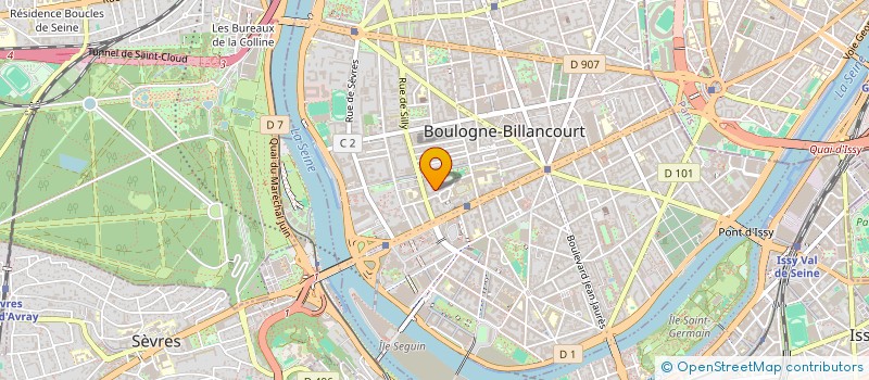 localisation de l'entreprise MADAME RUFINE WILSON à BOULOGNE-BILLANCOURT