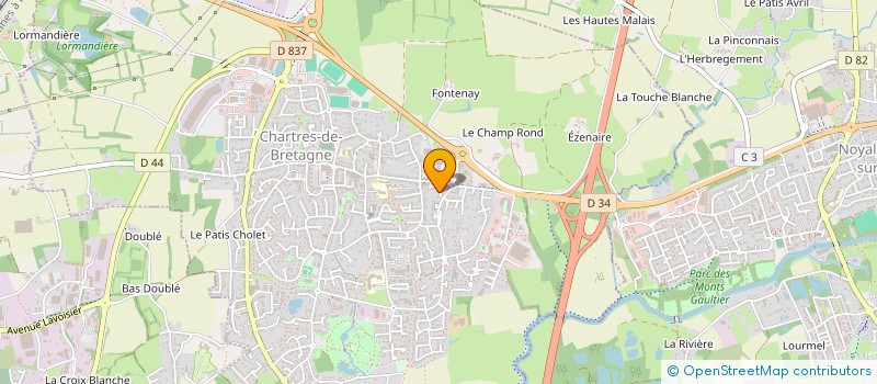 localisation de l'entreprise MADAME RUI XUE  CHARTRES-DE-BRETAGNE