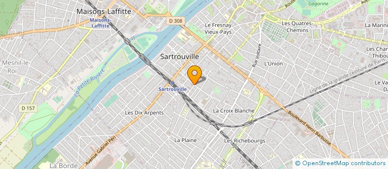 localisation de l'entreprise MADAME RUIMIN ZHANG  SARTROUVILLE