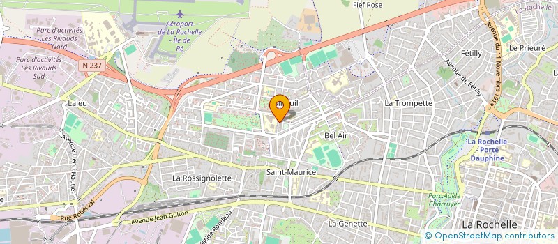 localisation de l'entreprise MADAME RUKIYA ADAM HAMDA  LA ROCHELLE