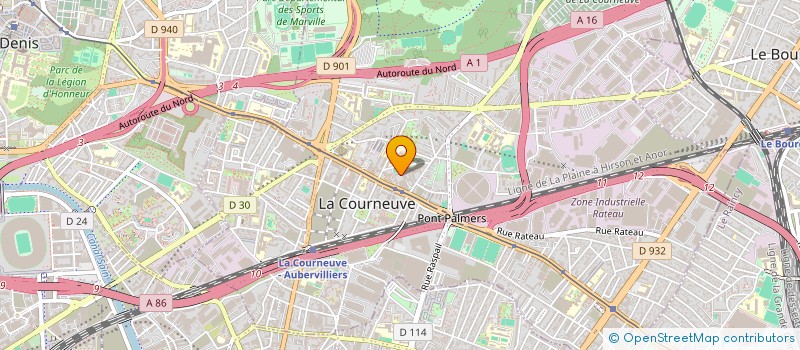 localisation de l'entreprise MADAME RUKSHANA HAKKI à LA COURNEUVE