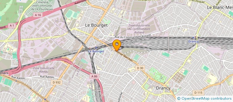 localisation de l'entreprise MADAME RUONAN ZHAO  DRANCY