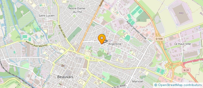 localisation de l'entreprise MADAME RUPHINE NCHANG  BEAUVAIS