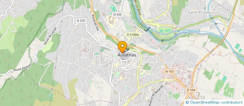 localisation de l'entreprise MADAME RUSNE SABALIAUSKAITE  AUBENAS