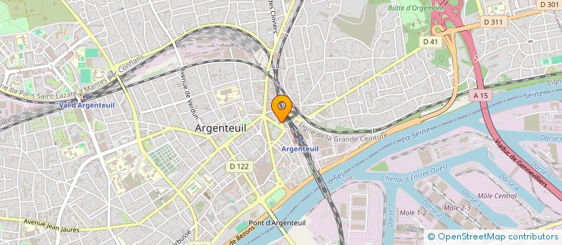 localisation de l'entreprise MADAME RUSSELLE NTANDA  ARGENTEUIL