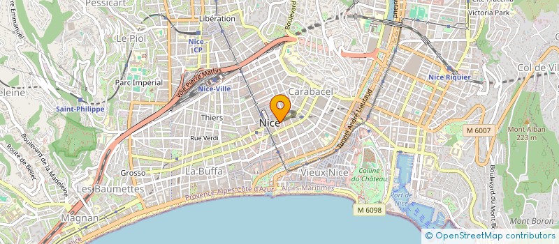 localisation de l'entreprise MADAME RUSUDAN OMERADZE  NICE