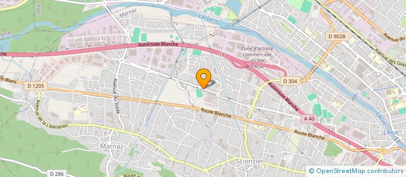 localisation de l'entreprise MADAME RUTE FILIPA SIMOES DA CUNHA  CLUSES