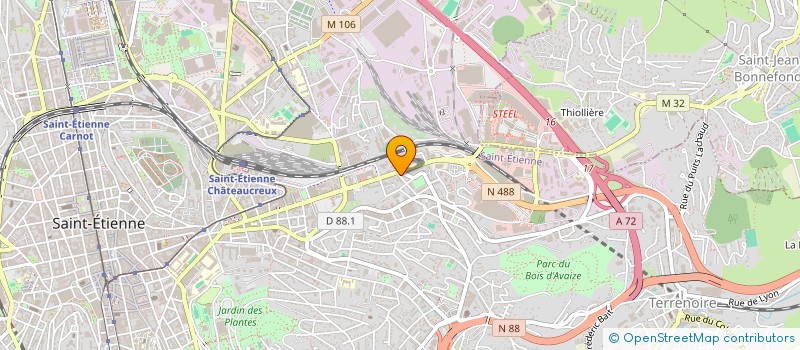 localisation de l'entreprise MADAME RUTE MENDONCA PEDRO DE MATOS  SAINT-ETIENNE