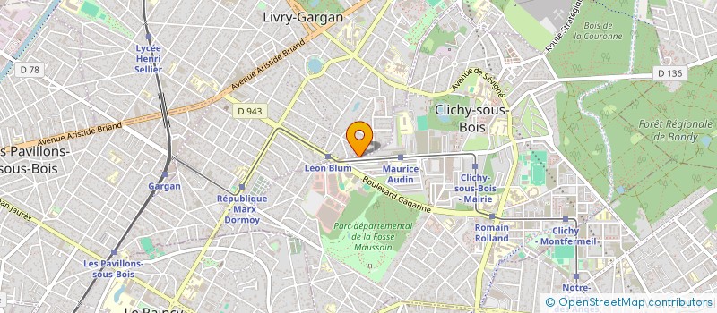 localisation de l'entreprise MADAME RUTH BENARROCH à CLICHY-SOUS-BOIS