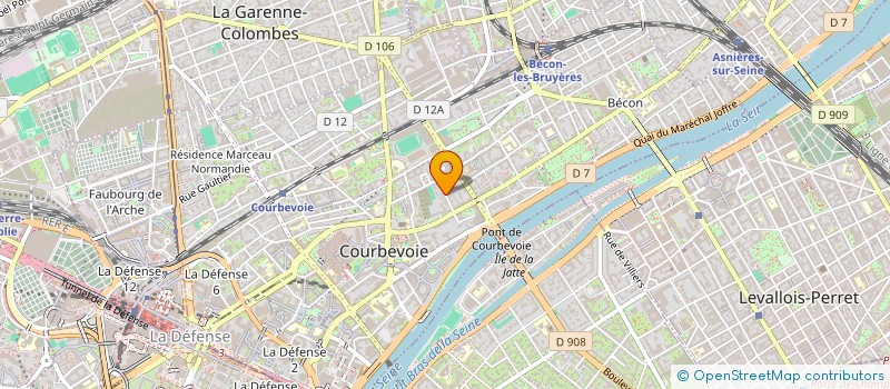 localisation de l'entreprise MADAME RUTH CLARICE KOUBITIO à COURBEVOIE
