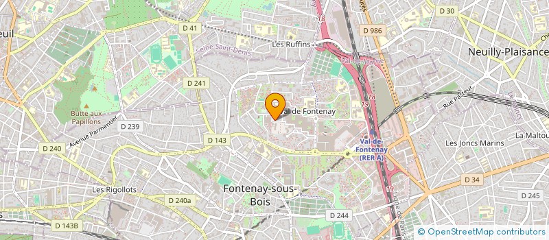 localisation de l'entreprise MADAME RUTH DAGBO à FONTENAY-SOUS-BOIS