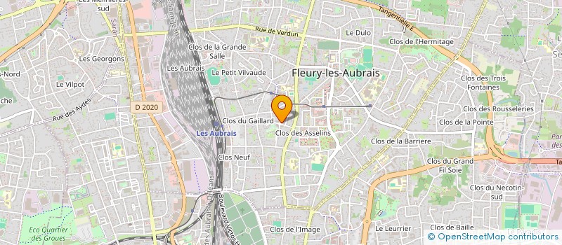 localisation de l'entreprise MADAME RUTH DOHO  FLEURY-LES-AUBRAIS