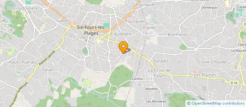 localisation de l'entreprise MADAME RUTH FAIVRE à SIX-FOURS-LES-PLAGES