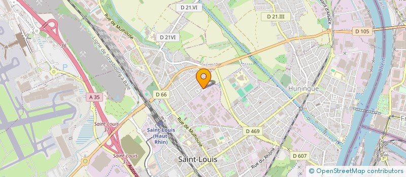 localisation de l'entreprise MADAME RUTH KLEIN à SAINT-LOUIS
