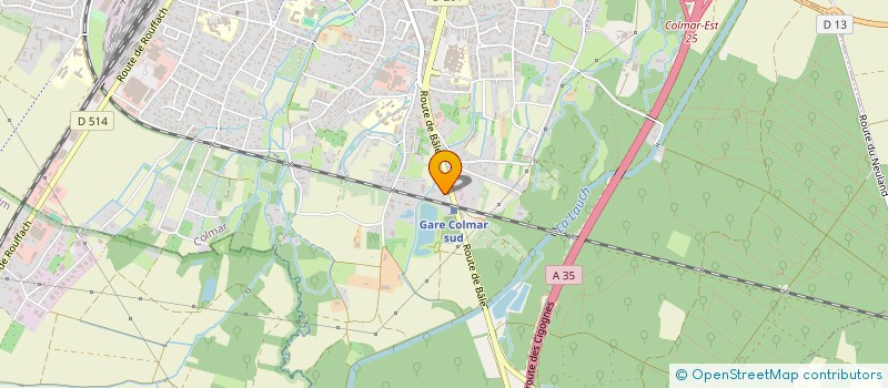 localisation de l'entreprise MADAME RUTH LAFERTIN  COLMAR