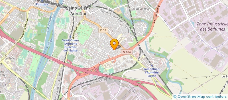 localisation de l'entreprise MADAME RUTH LORESTON à SAINT-OUEN-L'AUMONE