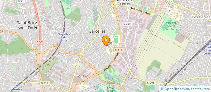 localisation de l'entreprise MADAME RUTH MABUISI  SARCELLES