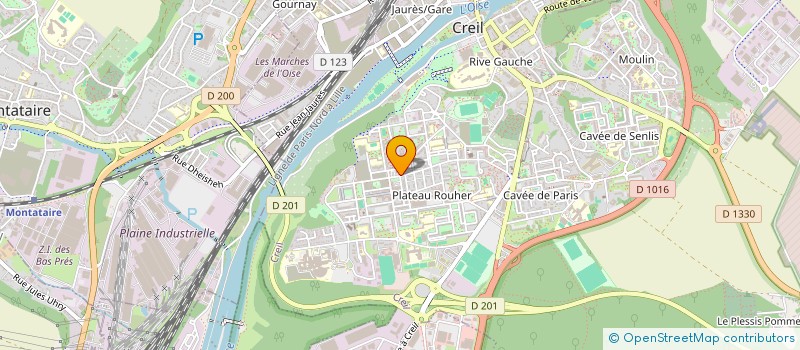 localisation de l'entreprise MADAME RUTH MANGWAMBA NZASI  CREIL