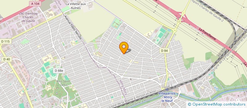 localisation de l'entreprise MADAME RUTH NSENGA TUSAMBA NDONGALA  MITRY-MORY