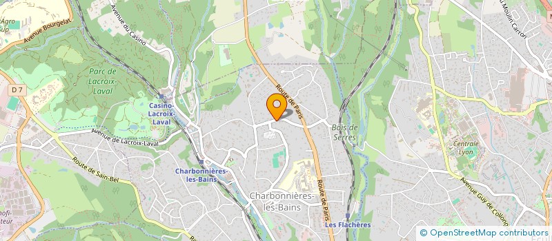 localisation de l'entreprise MADAME RUTH RICHARD  CHARBONNIERES-LES-BAINS