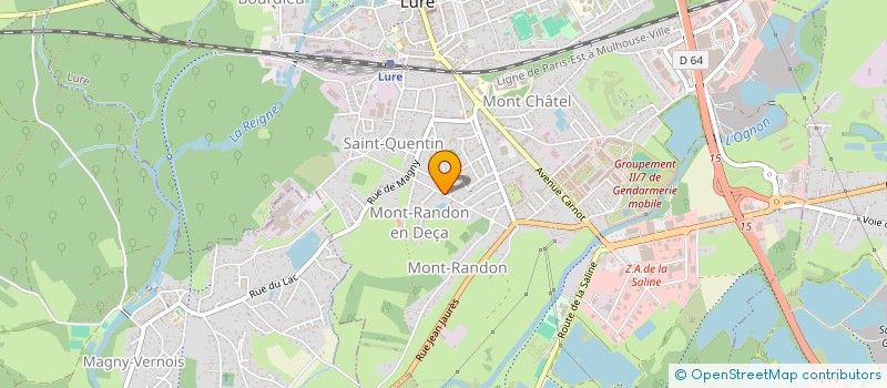 localisation de l'entreprise MADAME RUTH ZIEGLER  LURE